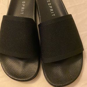 Never worn Esprit slides